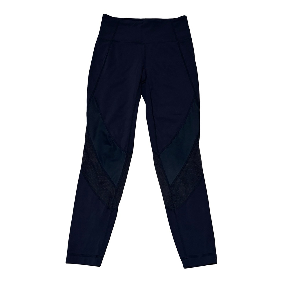 Athleta Women's Athletic Yoga‎ Training Leggings Cropped Mesh Panels Sz XS 26x24